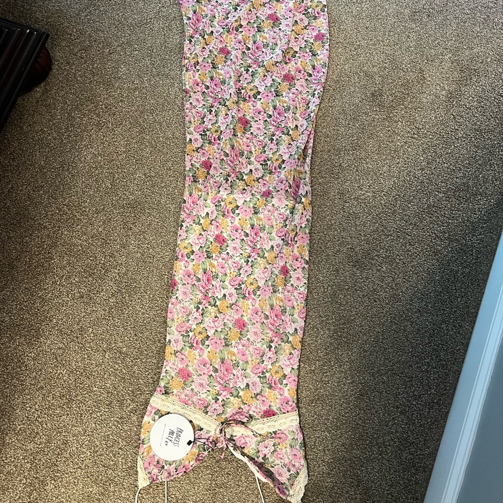 Princess Polly Floral Maxi Dress - Pink and Cream